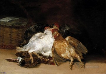  paja Lienzo - Pájaros Muertos Francisco de Goya
